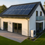 Nowoczesny dom z pompą ciepła