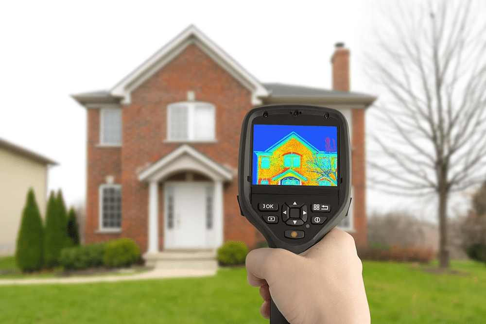 Grafika pokazująca straty ciepła w domu jednorodzinnym – jak obniżyć rachunki za ogrzewanie poprzez identyfikację słabych punktów.